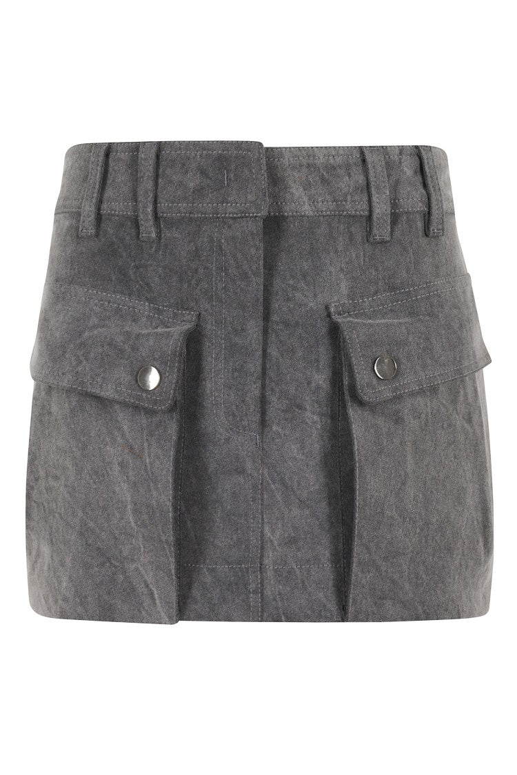 The Andamane Cargo-Style Mini Skirt With Front Pockets