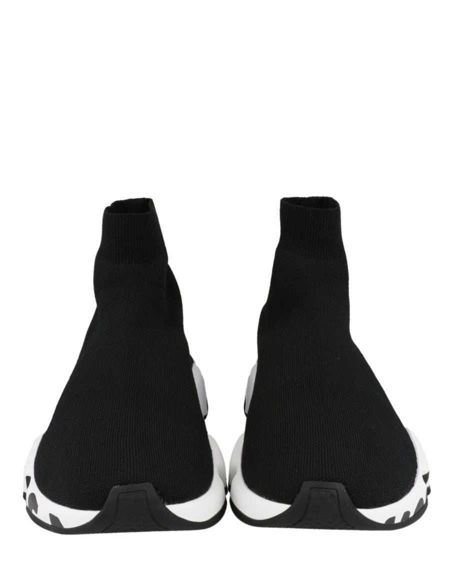 Balenciaga Speed Graffiti Knit High Top Sock Sneakers