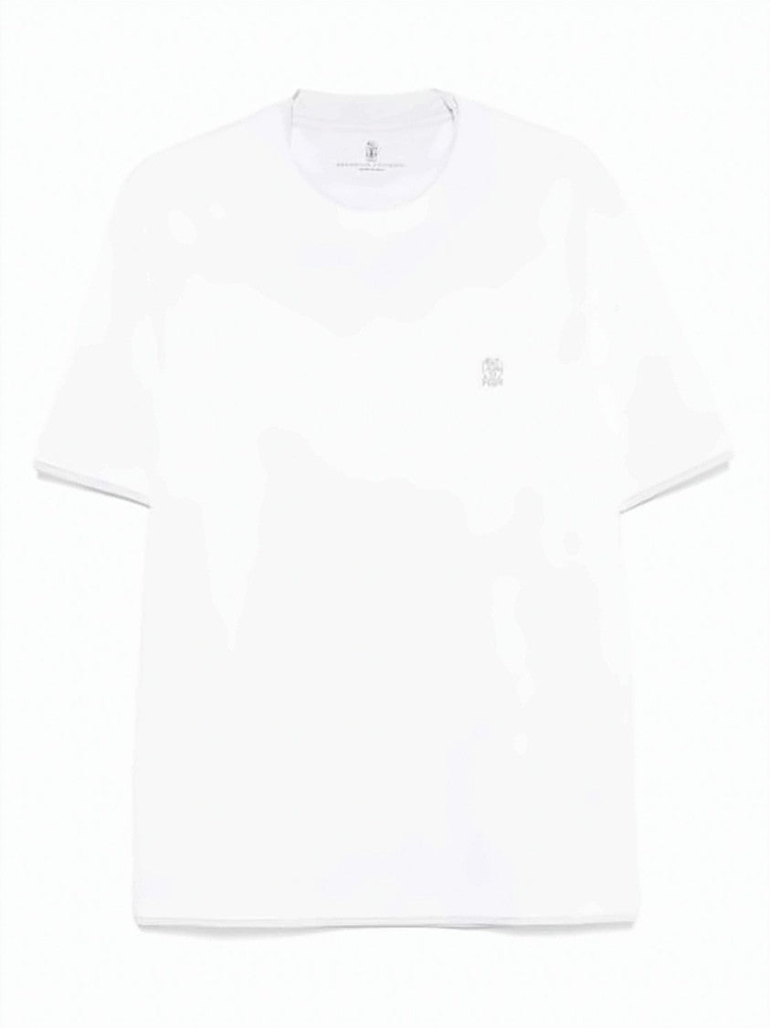 Brunello Cucinelli Layering Cotton Jersey Crewneck T-Shirt