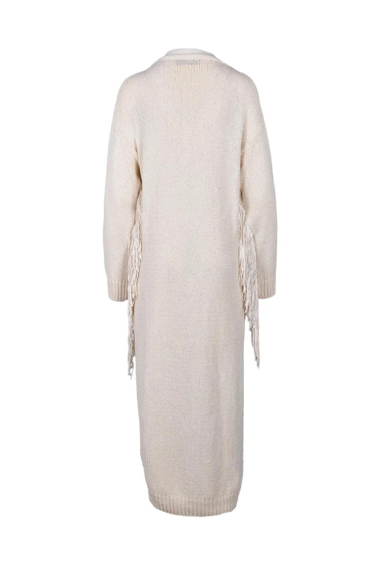 Wild Cashmere Long Cardigan Silk Polyamide - Cream