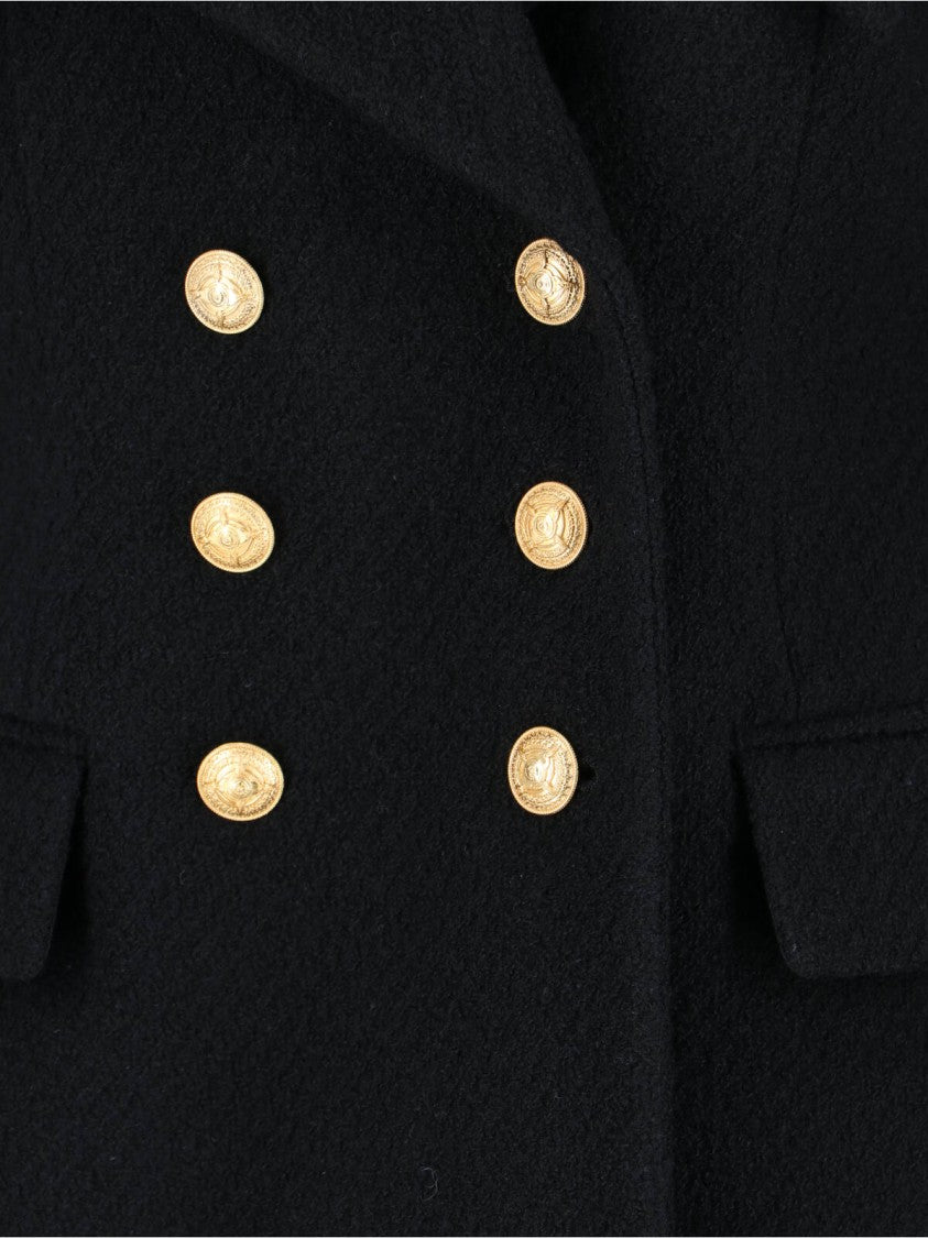 Chloé Double-Breasted Black Blazer With Classic Lapel