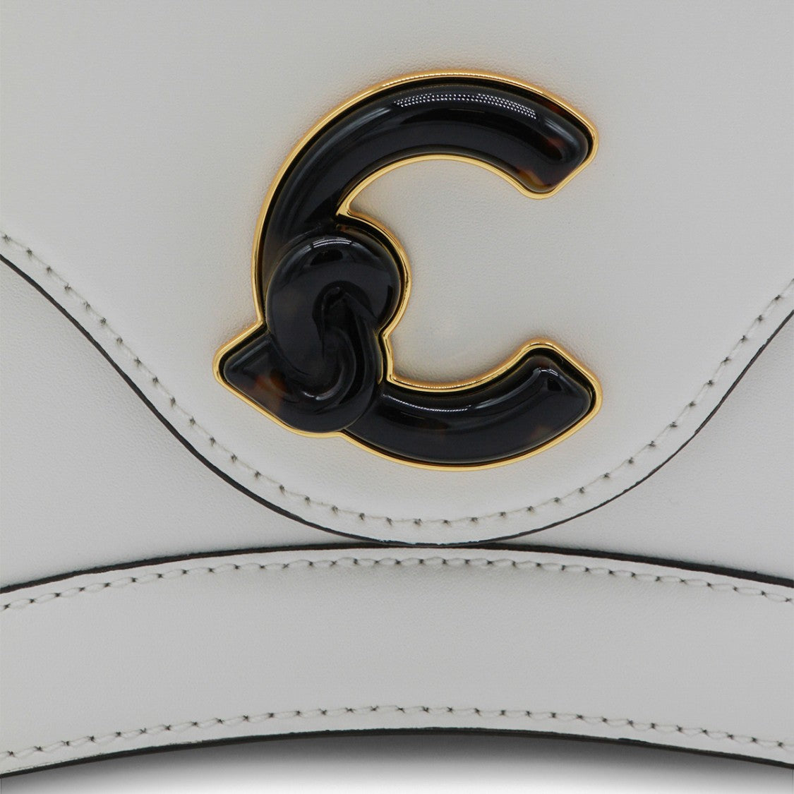 Coccinelle Structured Handbag With Gold Accents