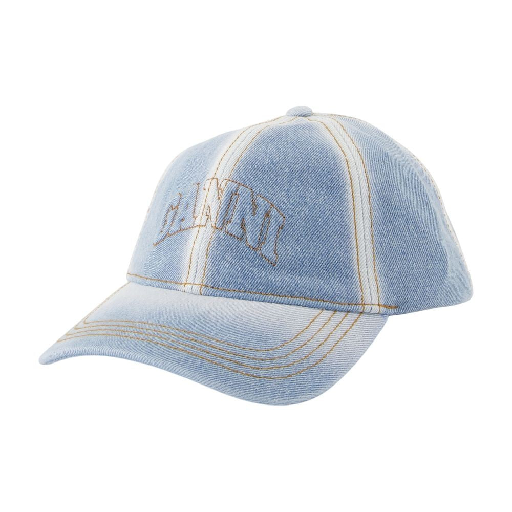 Ganni Denim-Inspired Cotton Cap