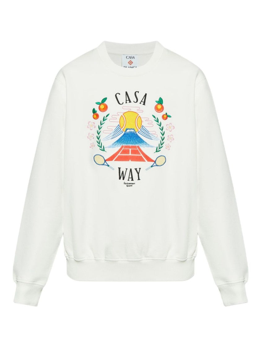 Casablanca Casablanca Maglie Bianco Sweatshirt