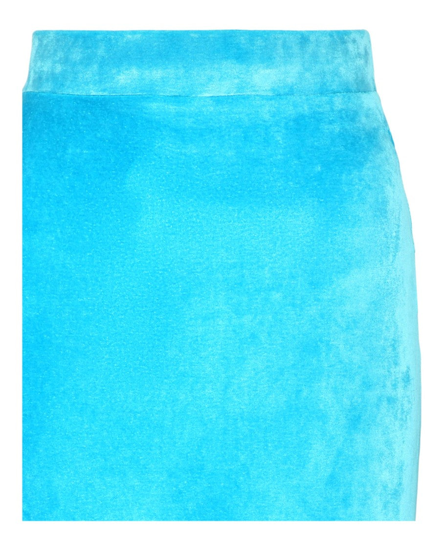 Balenciaga Plush Velvet High-Rise Maxi Skirt With Drawstring Closure