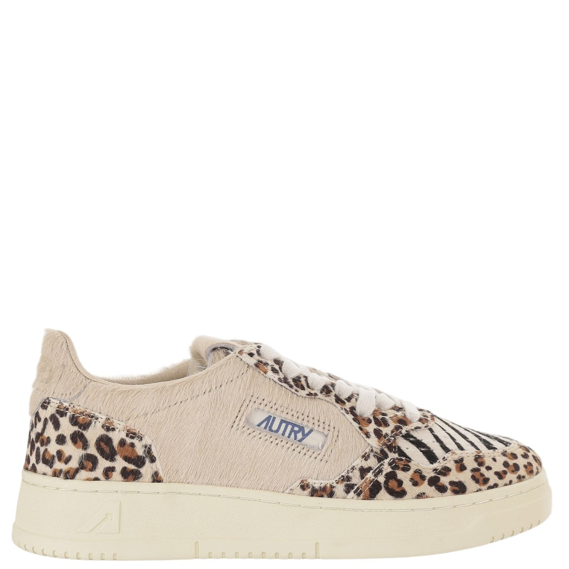 Autry Animal Print Sneakers With Textured Fur Finish