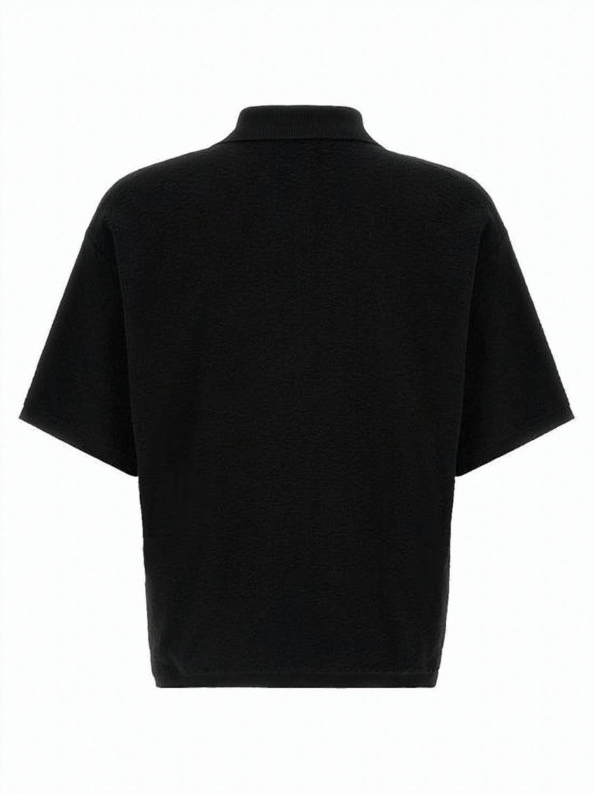 Stone Island Textured Short-Sleeved Polo Shirt