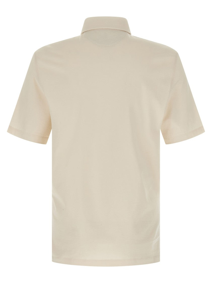 Brunello Cucinelli Classic Cotton Jersey Polo Shirt