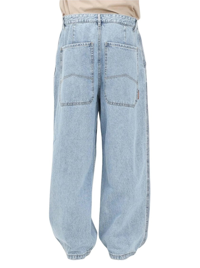 Armani Exchange Light Blue Five-Pocket Straight-Leg Jeans
