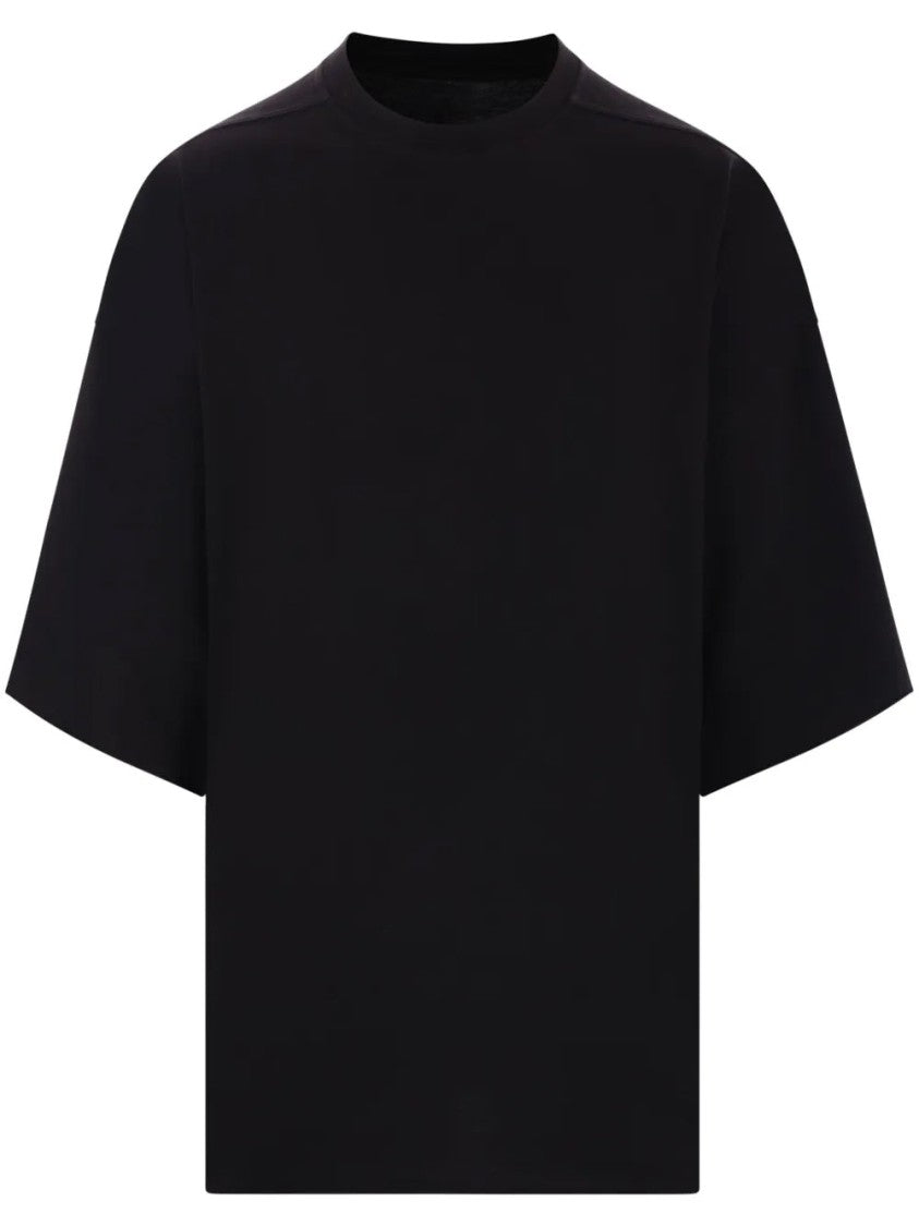 Rick Owens Relaxed Fit Black Cotton Crew Neck T-Shirt