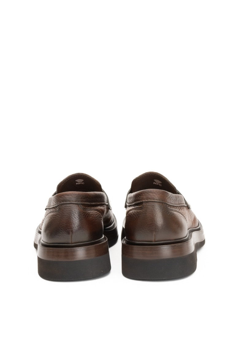 Santoni Deer Leather Moccasins
