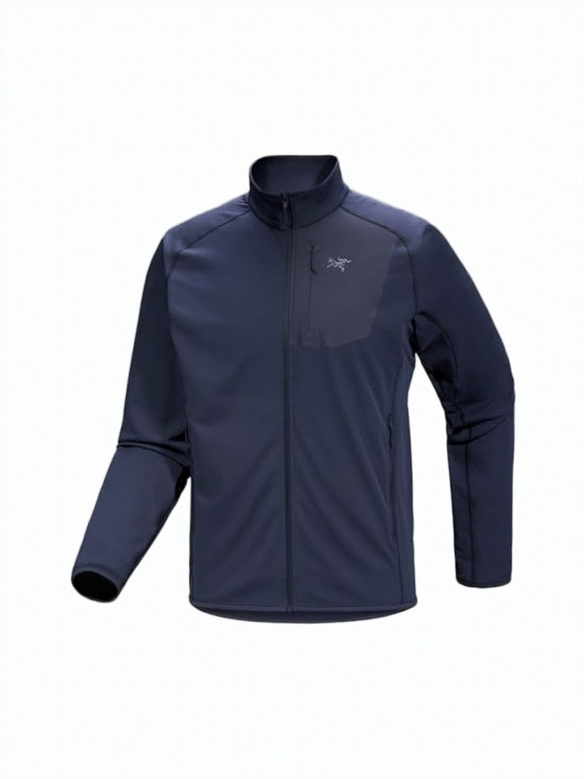 Arc'teryx Fitted Blue Polyester Jacket With Stand-Up Collar
