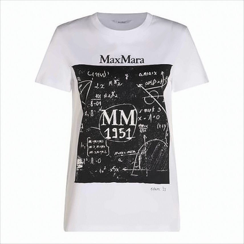 Max Mara Short-Sleeved T-Shirt With Graphic Print