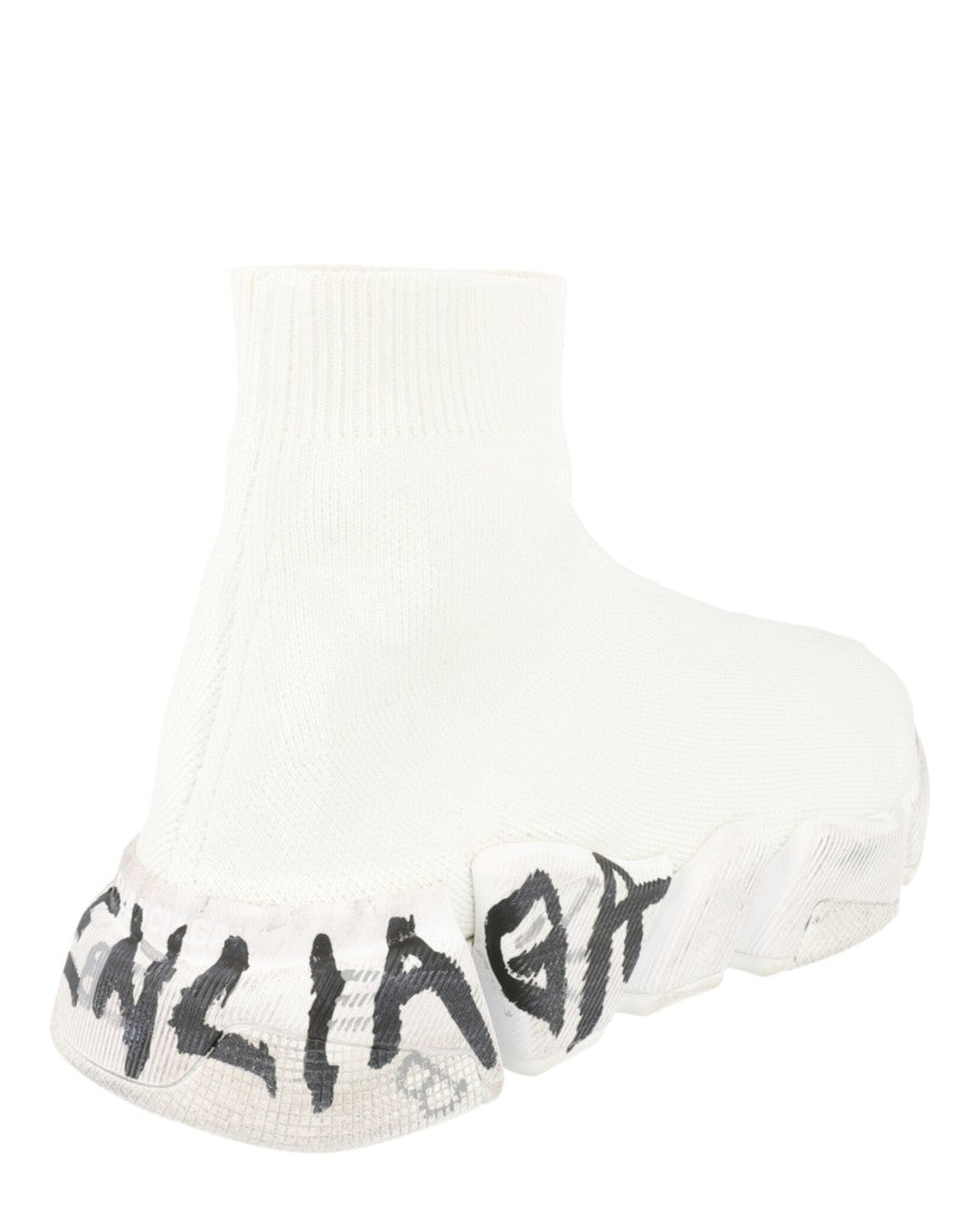 Balenciaga Sock-Style Speed 2.0 Sneakers With Graffiti Detailing