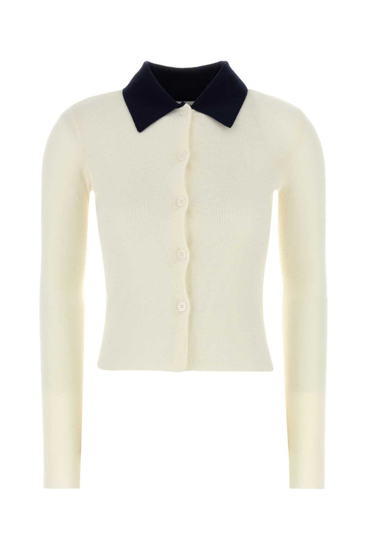 Self-Portrait Ivory Wool Cardigan