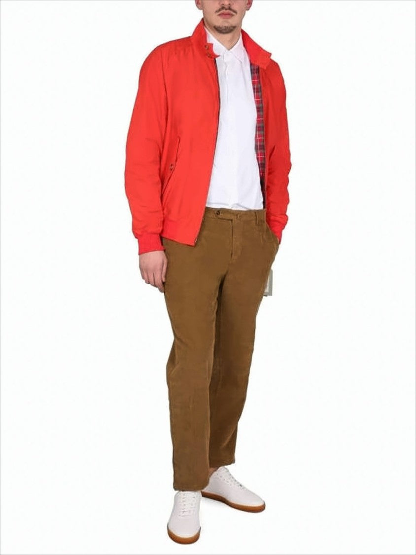 Baracuta Classic Harrington Jacket With Red Exterior