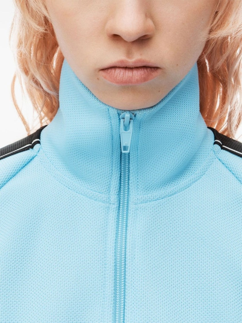 Alexander Wang Logo-Tape Cropped Track Jacket