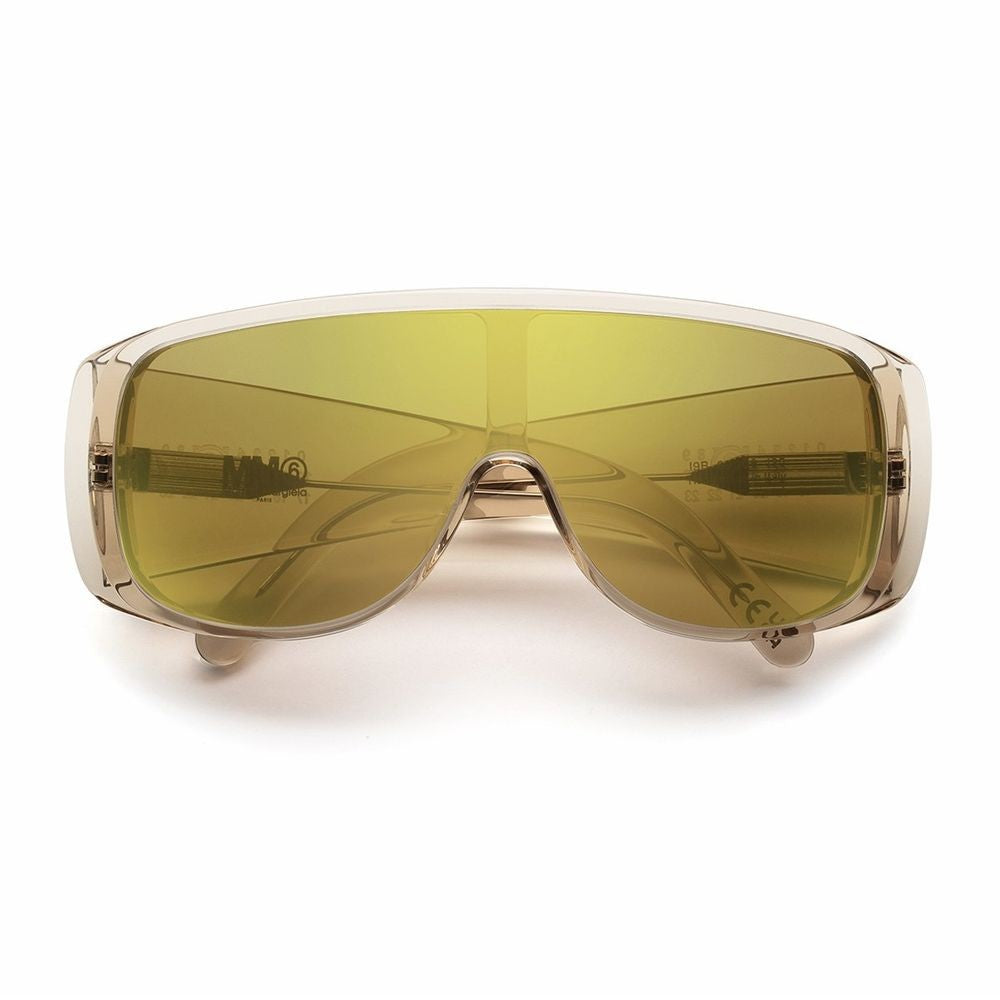 Retrosuperfuture Mm6 Mask Mm6 Mask Sunglasses In Transparent Ivory