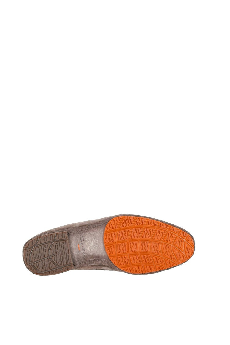 Santoni Carlo Patina Suede Driver Loafers