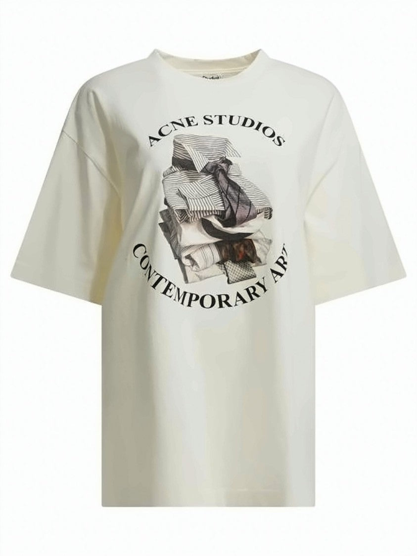 Acne Studios Relaxed-Fit White Cotton T-Shirt