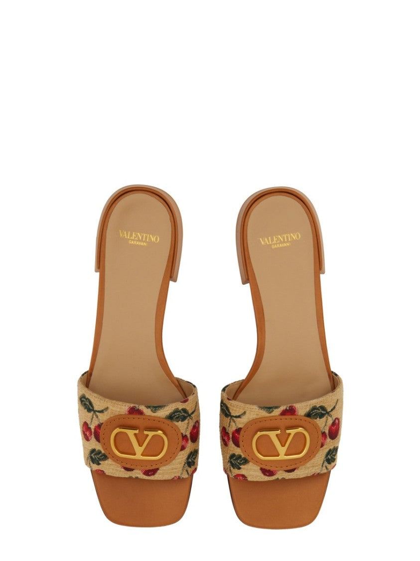 Valentino Garavani "Vlogo Signature" Slide Sandal