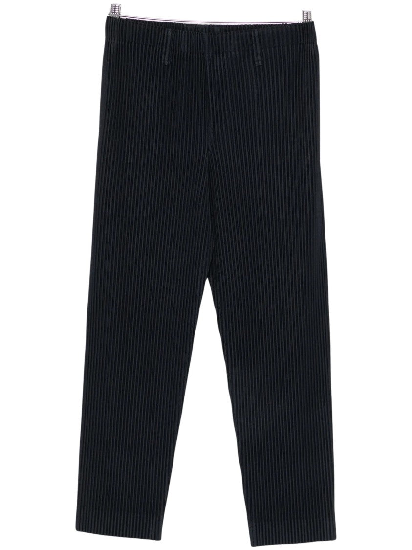 Homme Plissé Issey Miyake Plissé-Effect Straight-Leg Trousers With Elastic Waistband