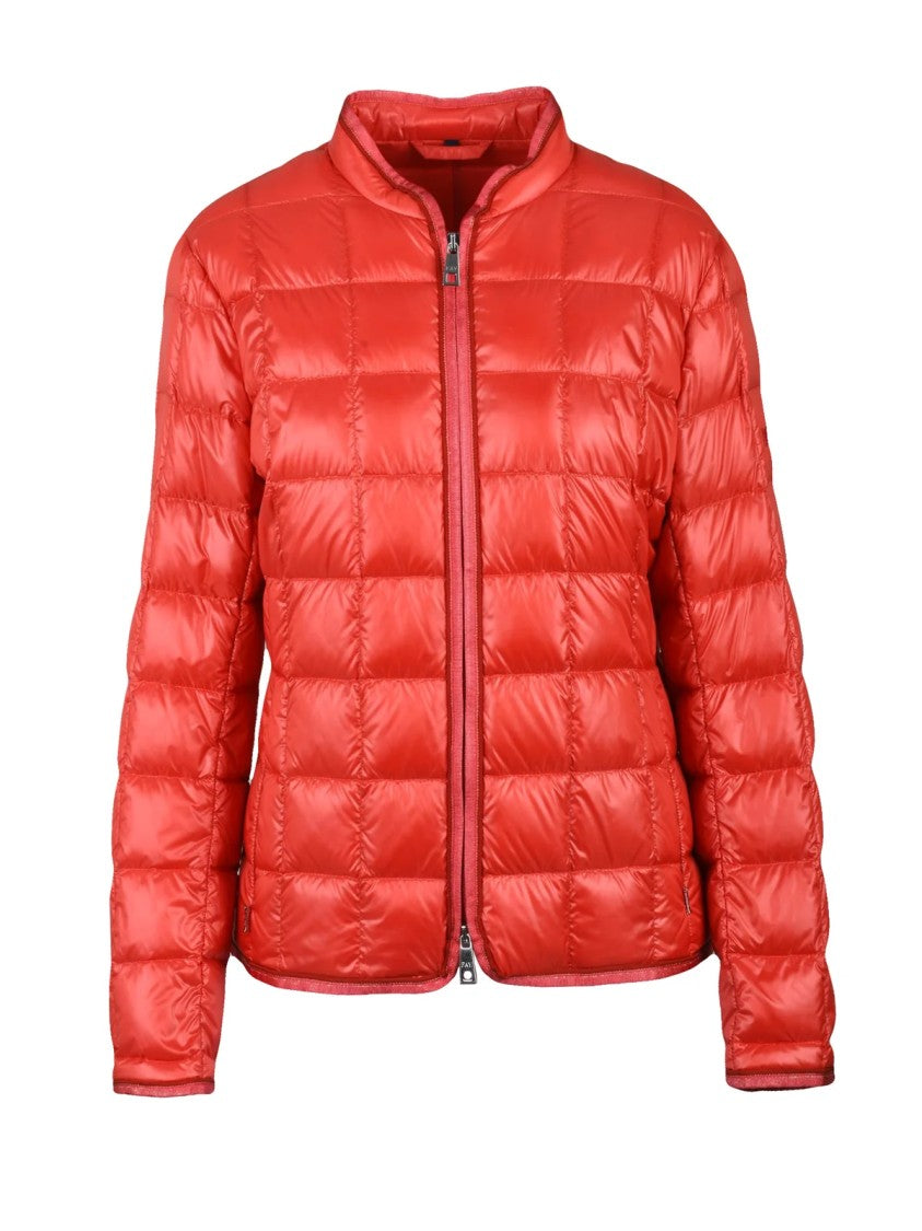 Fay Red Down-Filled Polyamide Centogrammi Down Jacket