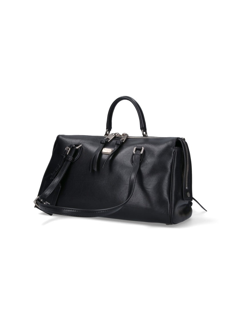 Dolce & Gabbana Structured Black Bag With Minimalistic Design
