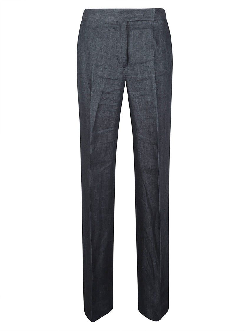 Max Mara Tailored Dark Grey Straight-Leg Pants