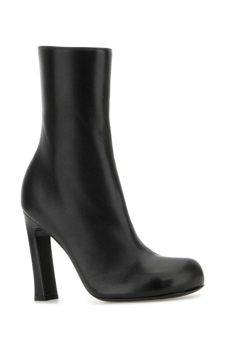 Bottega Veneta Black Leather Nico Ankle Boots