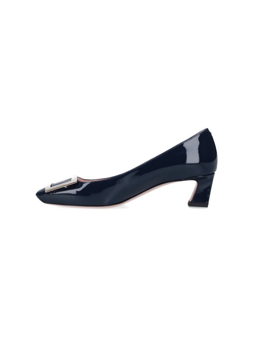 Roger Vivier Blue Patent Slip-On Pumps