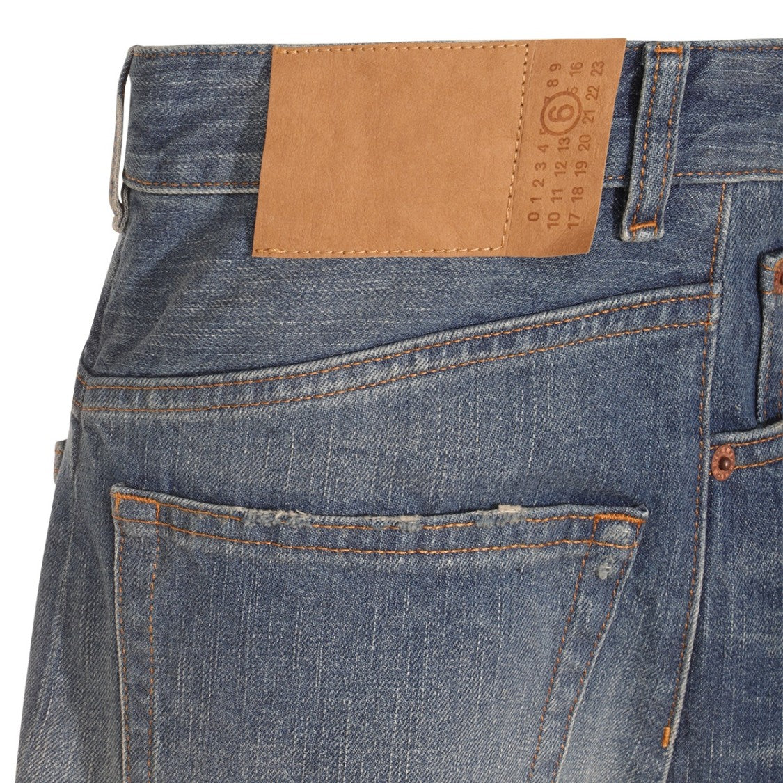 Mm6 By Maison Margiela Denim Blue Cotton Jeans