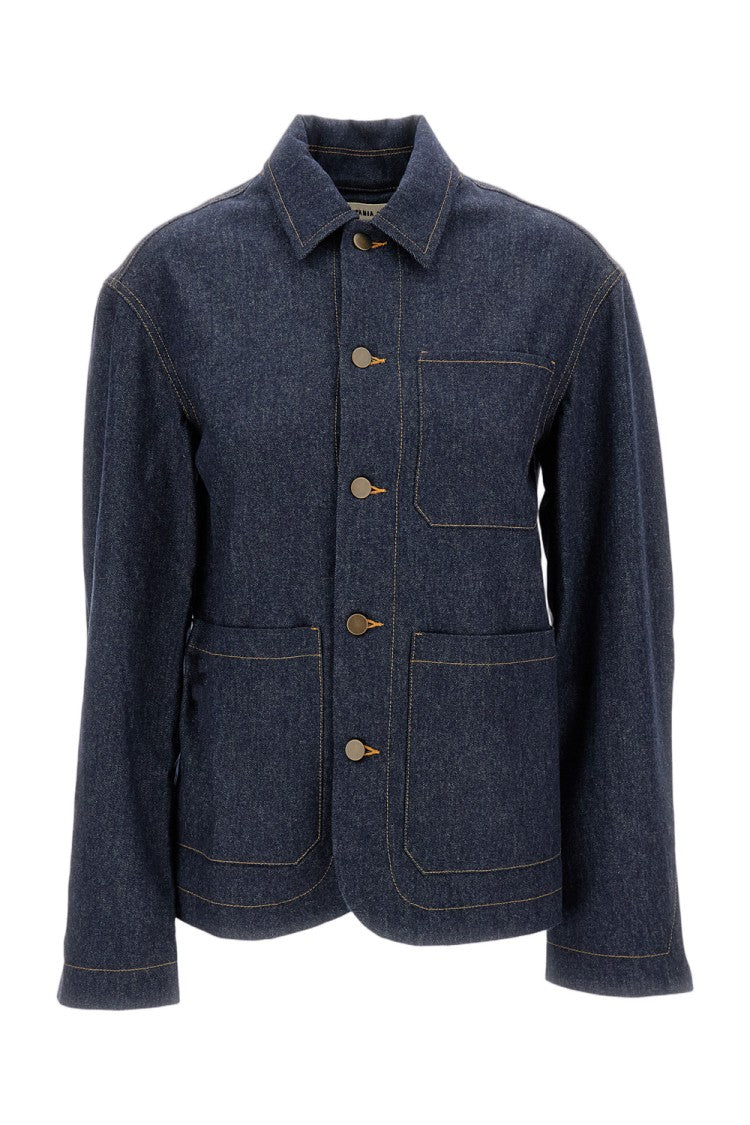 Meta Campania Julian Cashmere Denim Shirt
