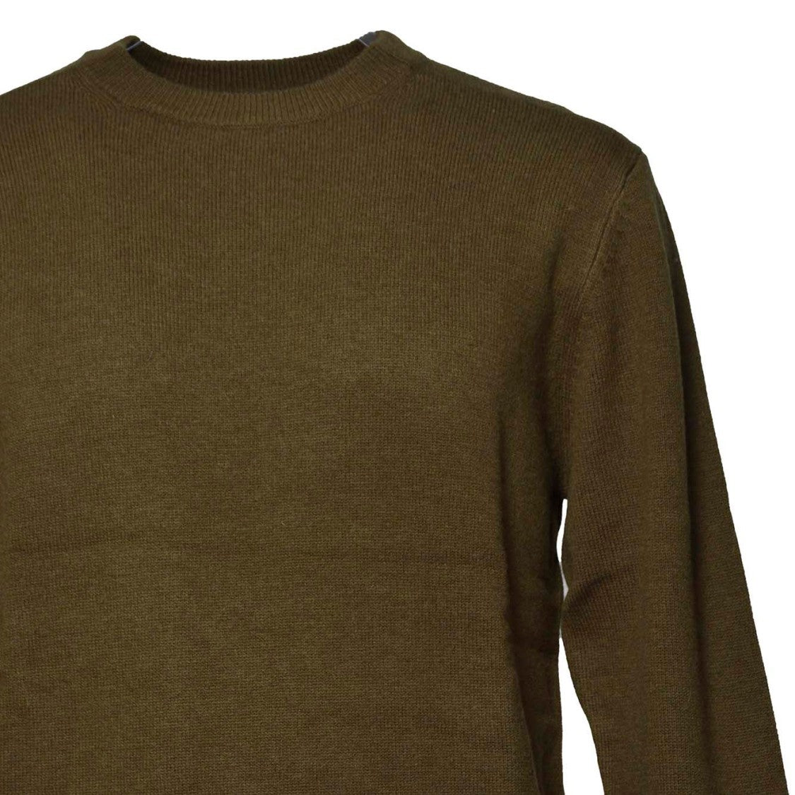 Aspesi Military Green Wool Crewneck Sweater