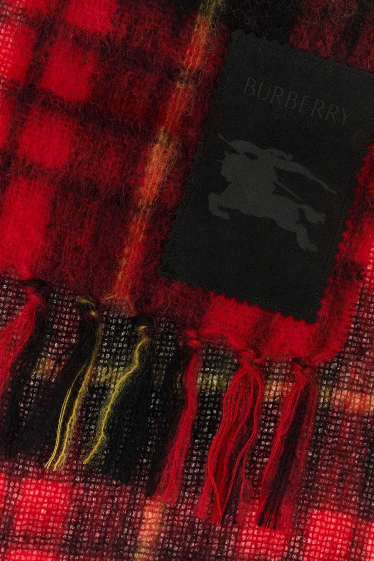 Burberry Embroidered Mohair Blend Scarf