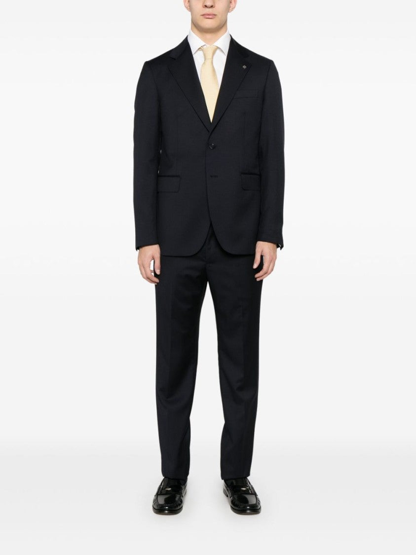 Tagliatore Tailored Prussian Blue Wool Suit