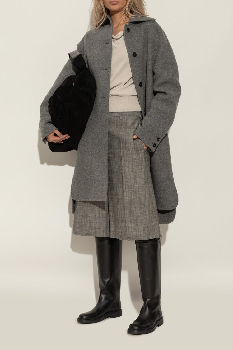 Tod's Knee-High Leather Boots With Decorative Strap