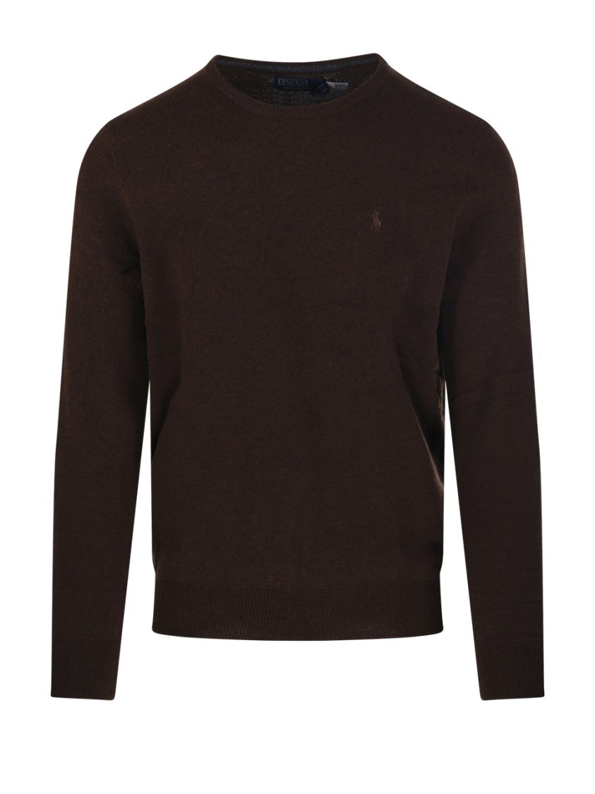 Polo Ralph Lauren Classic Round Neck Sweater In Fine Knit Wool