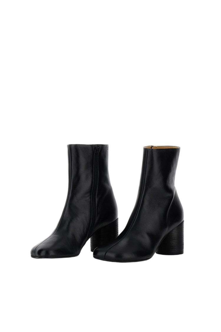 Mm6 By Maison Margiela Black Anatomic Nappa Ankle Boot