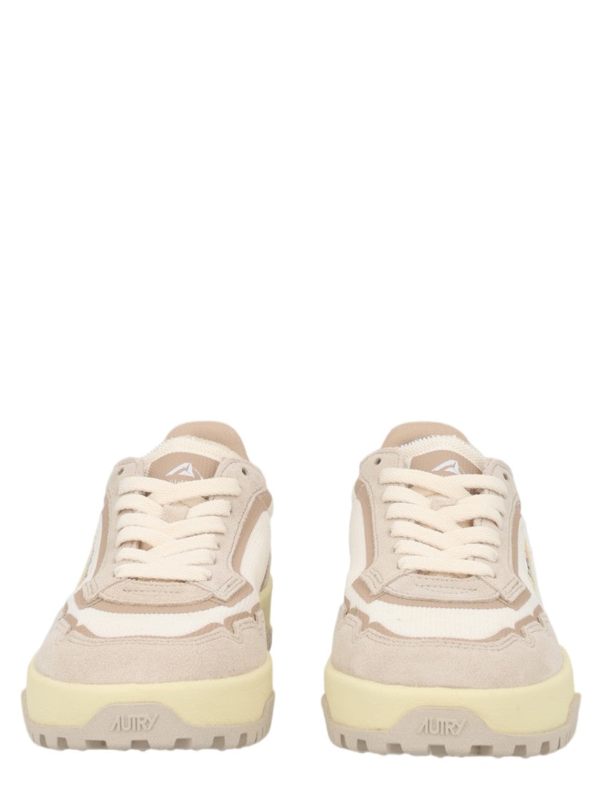 Autry Chunky Low-Top Sneakers With Layered Neutral Design