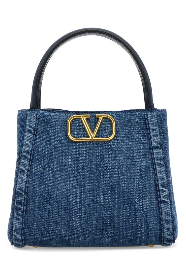 Valentino Garavani Denim Small Alltime Handbag