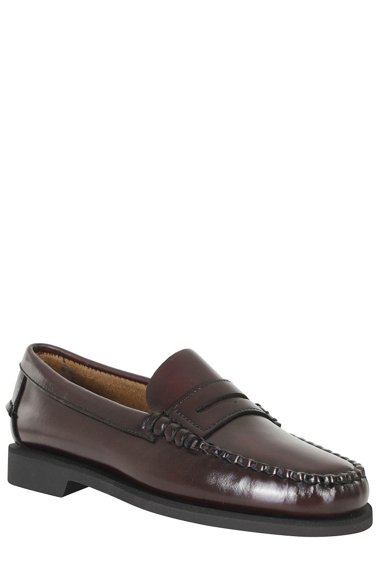 Sebago Burgundy Dan Po Lt Full-Grain Leather Moccasin Loafers