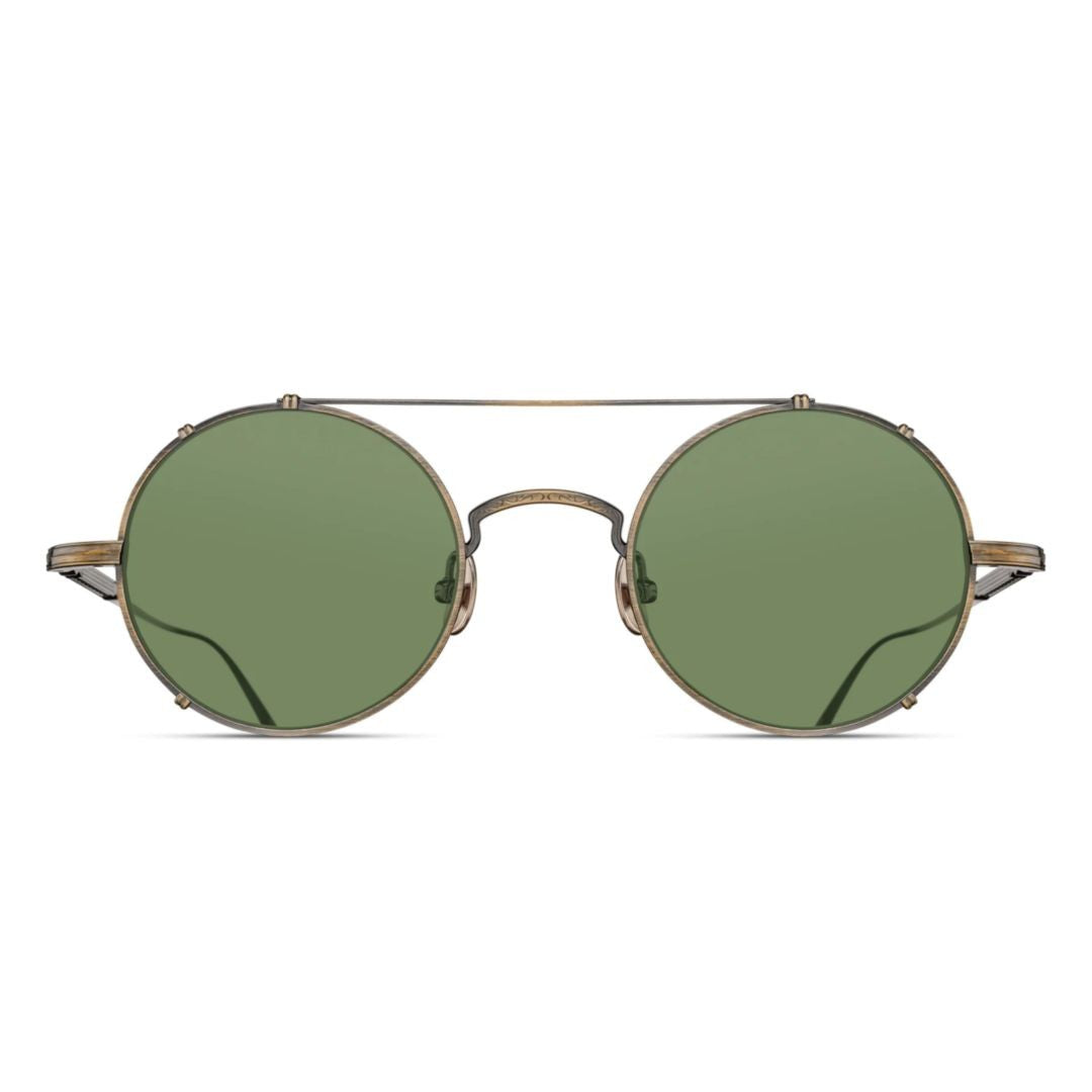 Matsuda M3143.Sg Round Frame Metal Sunglasses With Antique Finish