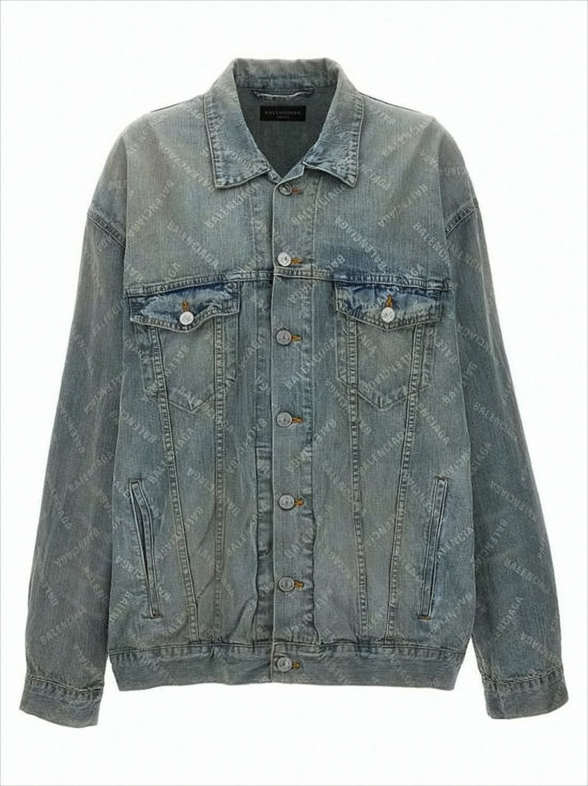 Balenciaga Classic Button-Up Denim Jacket