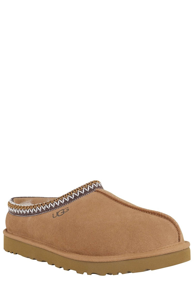 Ugg Chestnut M Tasman Ii Collar-Uggbraid Suede Slippers