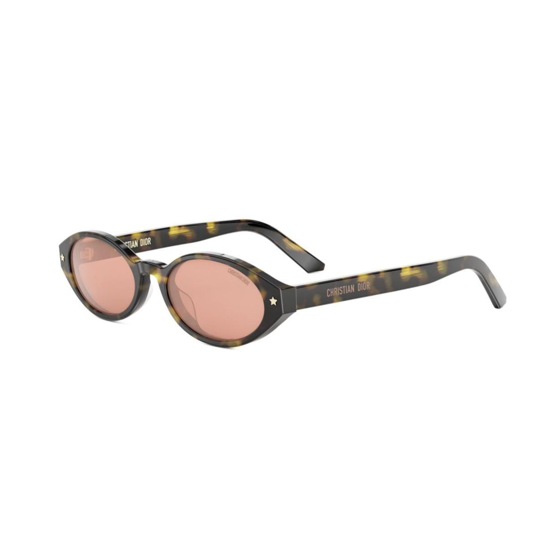 Dior Cd40204i Oval Tortoiseshell Sunglasses