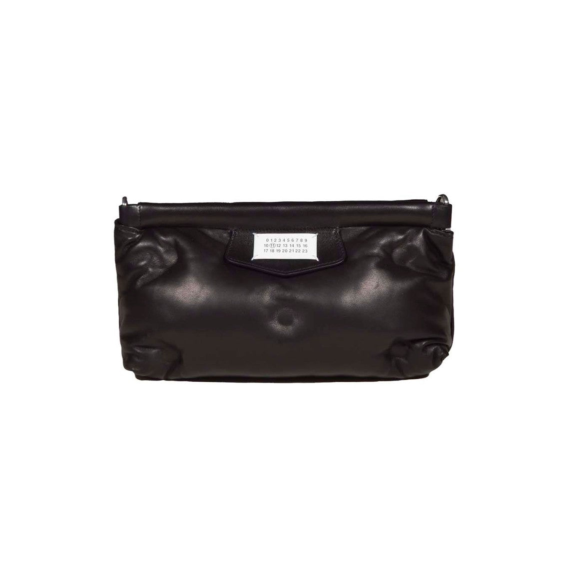 Maison Margiela Glam Slam Red Carpet Black Leather Clutch