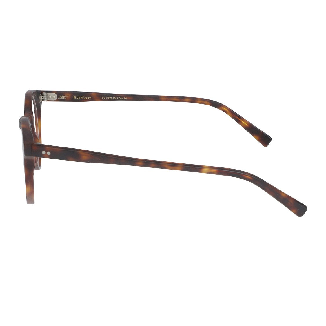 Kador Chyli/N Round Tortoiseshell Frame Eyeglasses With Metallic Rivets