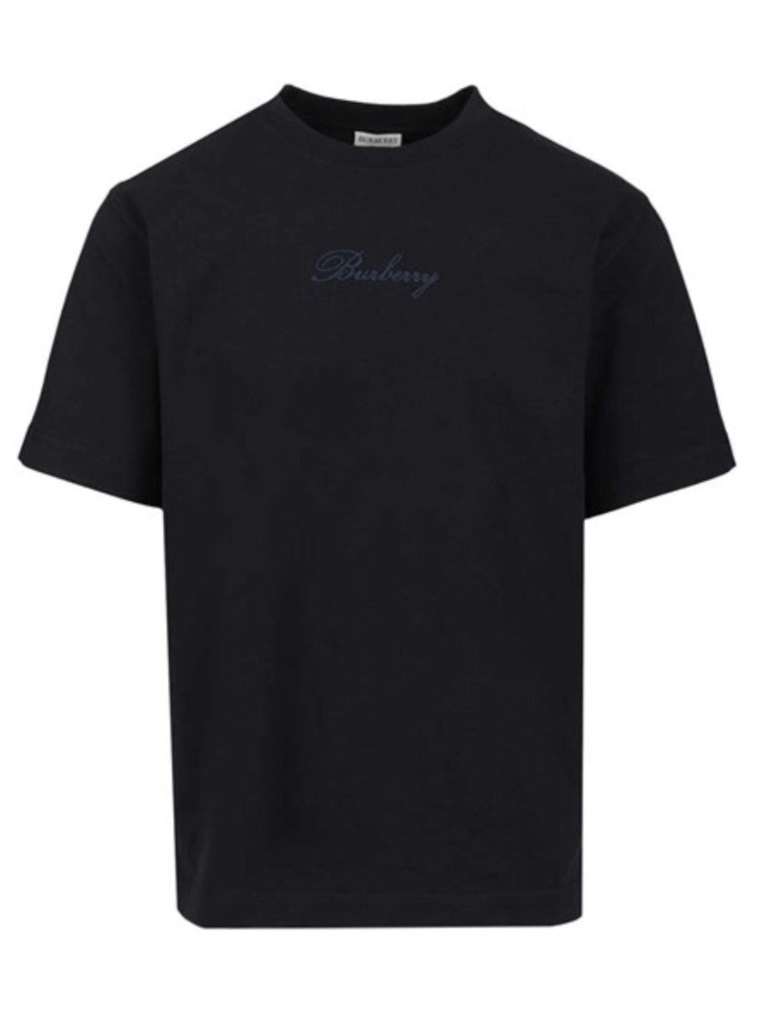 Burberry Navy Blue Ryan Embroidered T-Shirt