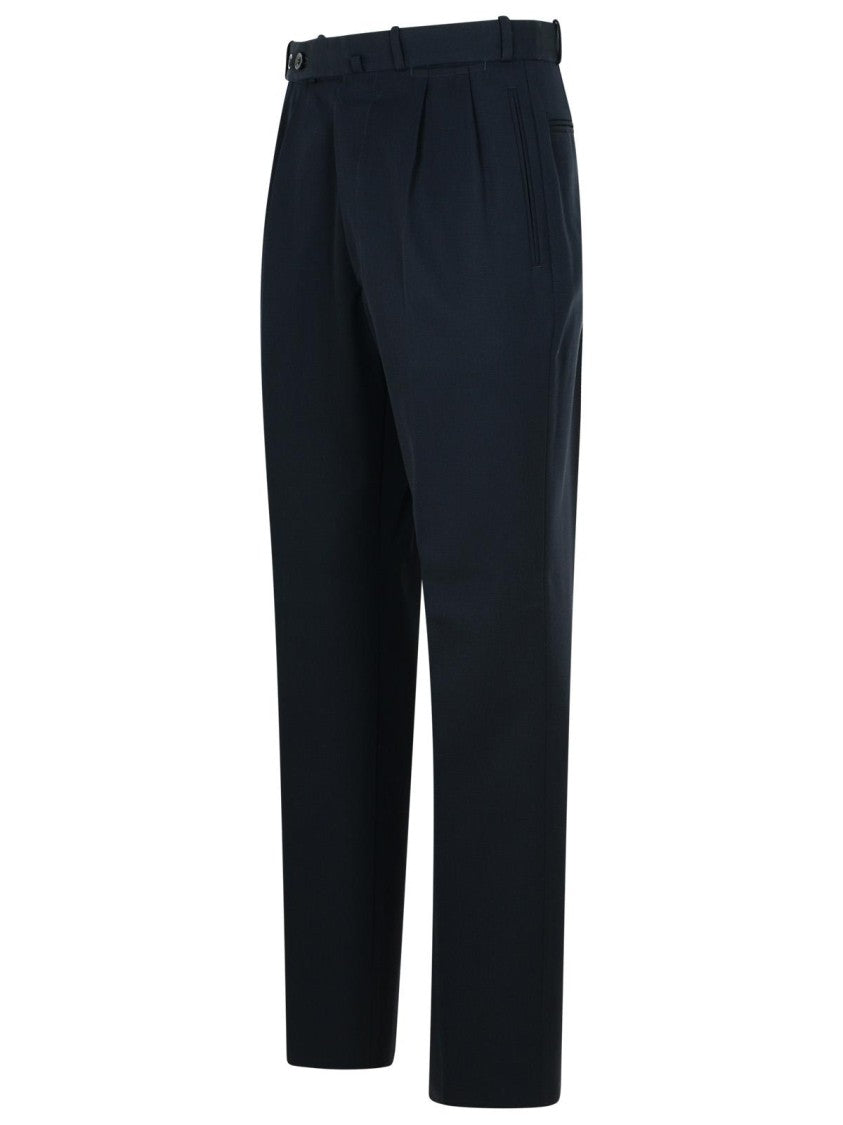 Maison Margiela Navy Virgin Wool Trousers